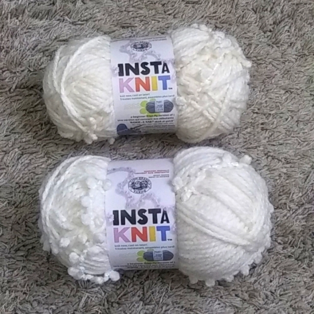 Insta Knit Cream Yarn 2 for only $16
